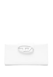 Diesel logo-plaque leather purse - Bianco