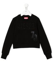 Diesel Kids patch-detail crew neck sweatshirt - Nero