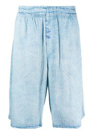 Diesel denim straight-leg shorts - Blu