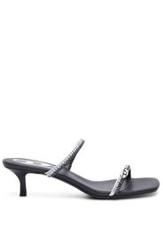 Diesel crystal-embellished strap sandals - Nero