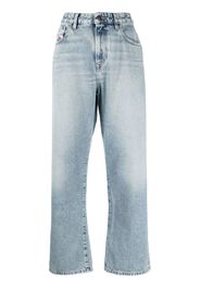 Diesel wide-leg cropped jeans - Blu