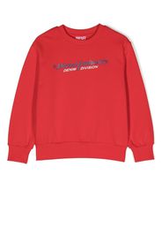 Diesel Kids logo-print cotton jumper - Rosso