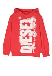 Diesel Kids Felpa con cappuccio - Rosso