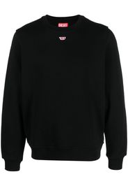 Diesel logo-patch detail sweatshirt - Nero