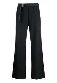 Diesel belted-waist straight-leg trousers - Nero