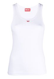 Diesel logo-patch sleeveless vest top - Bianco