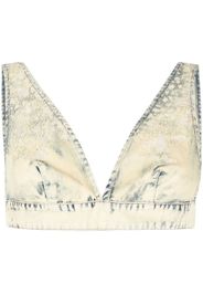 Diesel Top in stile reggiseno denim - Toni neutri