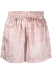 Diesel monogram-print shorts - Rosa