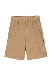 Diesel Kids cotton cargo shorts - Marrone