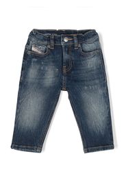 Diesel Kids Jeans Gale con effetto schiarito - Blu