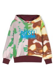 Diesel Kids Felpa con stampa - Marrone