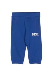 Diesel Kids Pantaloni sportivi con stampa - Blu