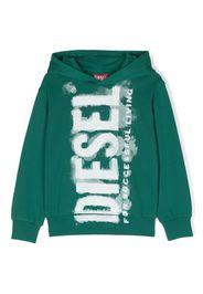 Diesel Kids Felpa con stampa grafica - Verde