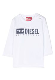 Diesel Kids logo-print cotton T-shirt - Bianco