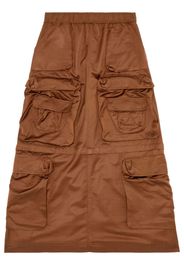 Diesel D-Nita cargo long skirt - Marrone