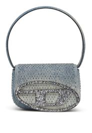 Diesel small 1DR crystal-embellished bag - Blu