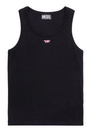 Diesel logo-patch sleeveless vest top - Nero