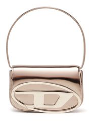 Diesel 1DR foiled-leather shoulder bag - Rosa