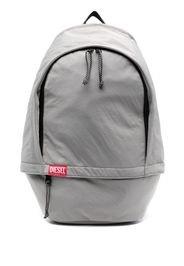 Diesel Race logo-patch backpack - Grigio