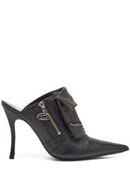 Diesel D-Venus Pocket leather mules - Marrone