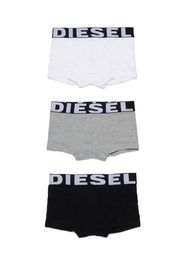 Diesel Kids Set di 3 boxer con banda logo - Nero