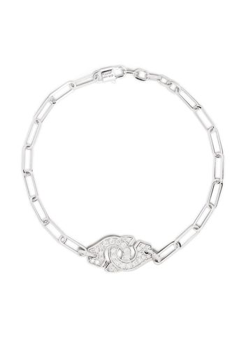 dihn van Bracciale Menottes R10 in oro bianco 18kt con diamanti - Argento