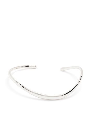 Dinny Hall Bracciale rigido Wave in argento riciclato