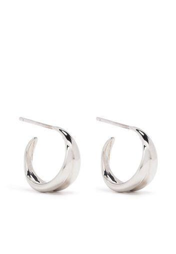 Dinny Hall small Twist hoop earrings - Argento