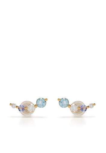 Dinny Hall crystal-embellished stud earrings - Oro