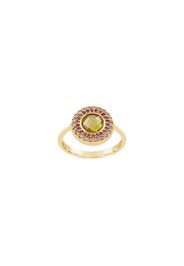 Anello in oro 14kt con diamanti Double Halo