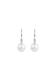 14kt white gold diamond pearl Shuga drop earrings