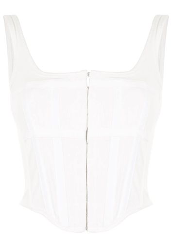 corset square neck top