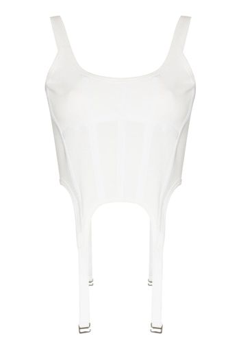 Dion Lee panelled corset top - Bianco