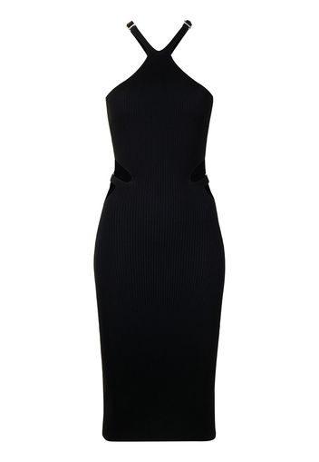 Dion Lee LUSTRATE FORK DRESS - Nero