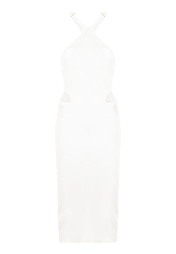 Dion Lee Vestito Lustrate Fork - Bianco