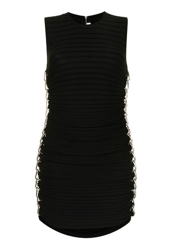 Dion Lee MIRROR CHAIN MINI DRESS - Nero