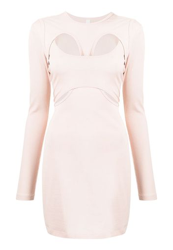 Dion Lee breathable T-shirt dress - Rosa