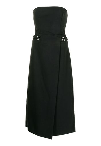 Dion Lee Interlock strapless midi dress - Nero