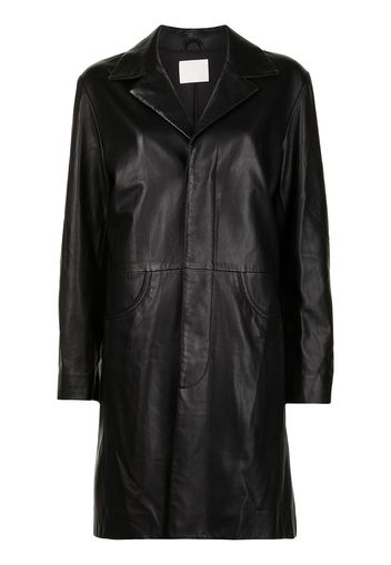 Dion Lee Cappotto di pelle monopetto - Nero