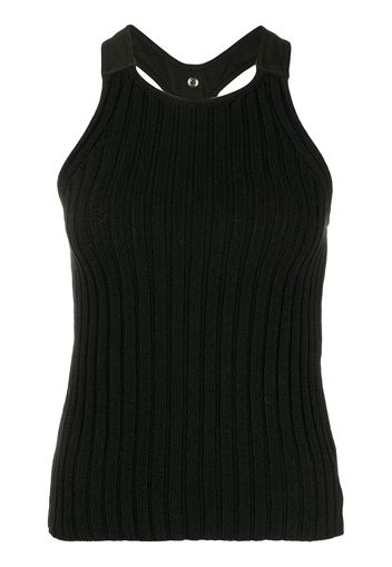 Dion Lee ribbed-knit sleeveless top - Nero