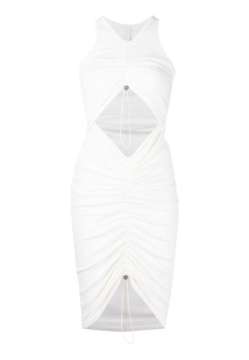 Dion Lee Abito smanicato semi trasparente - Bianco