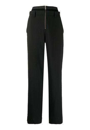 Dion Lee Pantaloni regular Rib Suspend - Nero