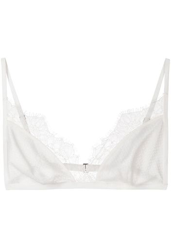 Dion Lee Chantilly triangle bra - Bianco