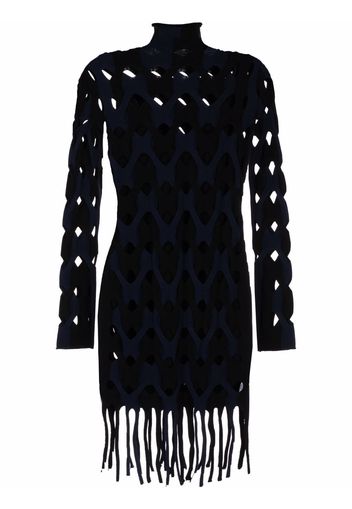 Dion Lee two-tone cable mini dress - Nero