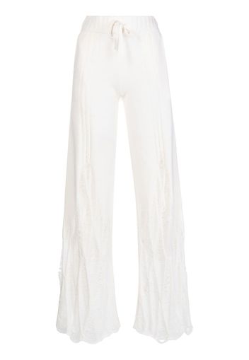 Dion Lee Pantaloni con effetto vissuto - Bianco