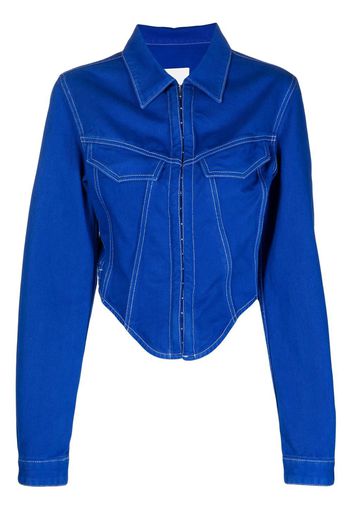 Dion Lee denim corset jacket - Blu