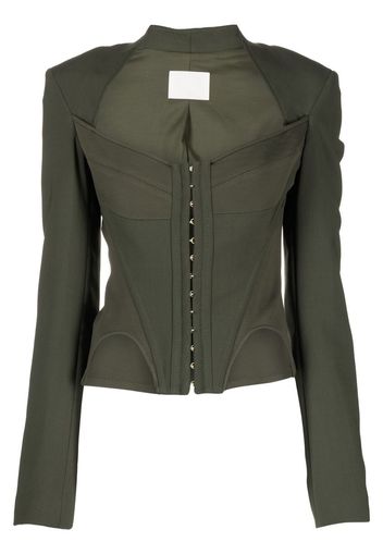 Dion Lee arched bustier jacket - Verde