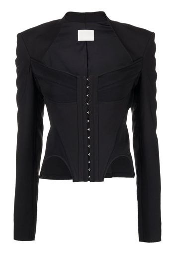 Dion Lee arched bustier jacket - Nero