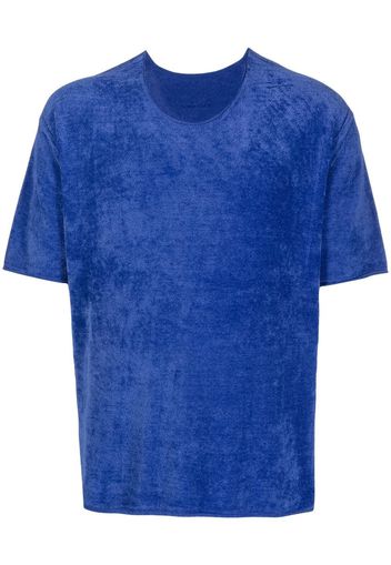 Dion Lee T-shirt Terry a coste - Blu