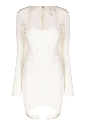 Dion Lee double-lock corset mini dress - Bianco